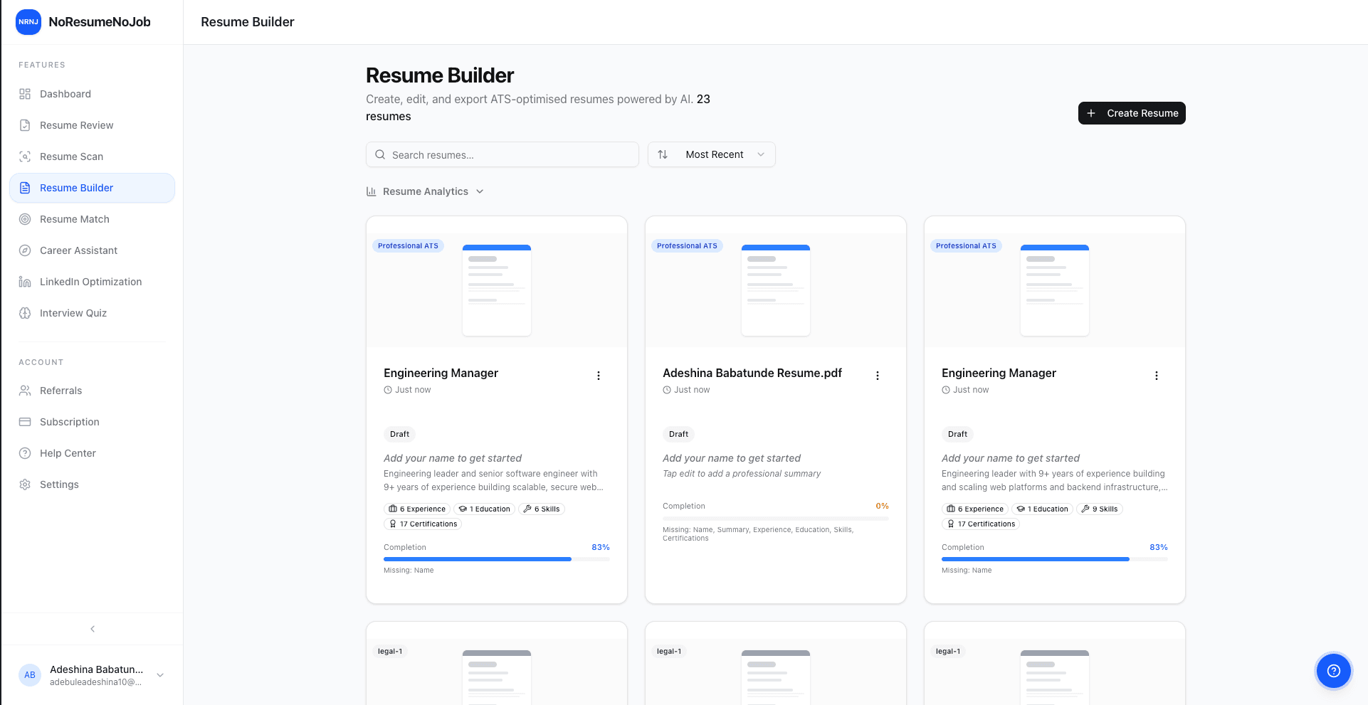 Resume Builder
