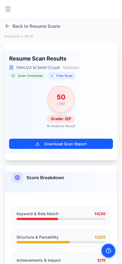 Resume Scan